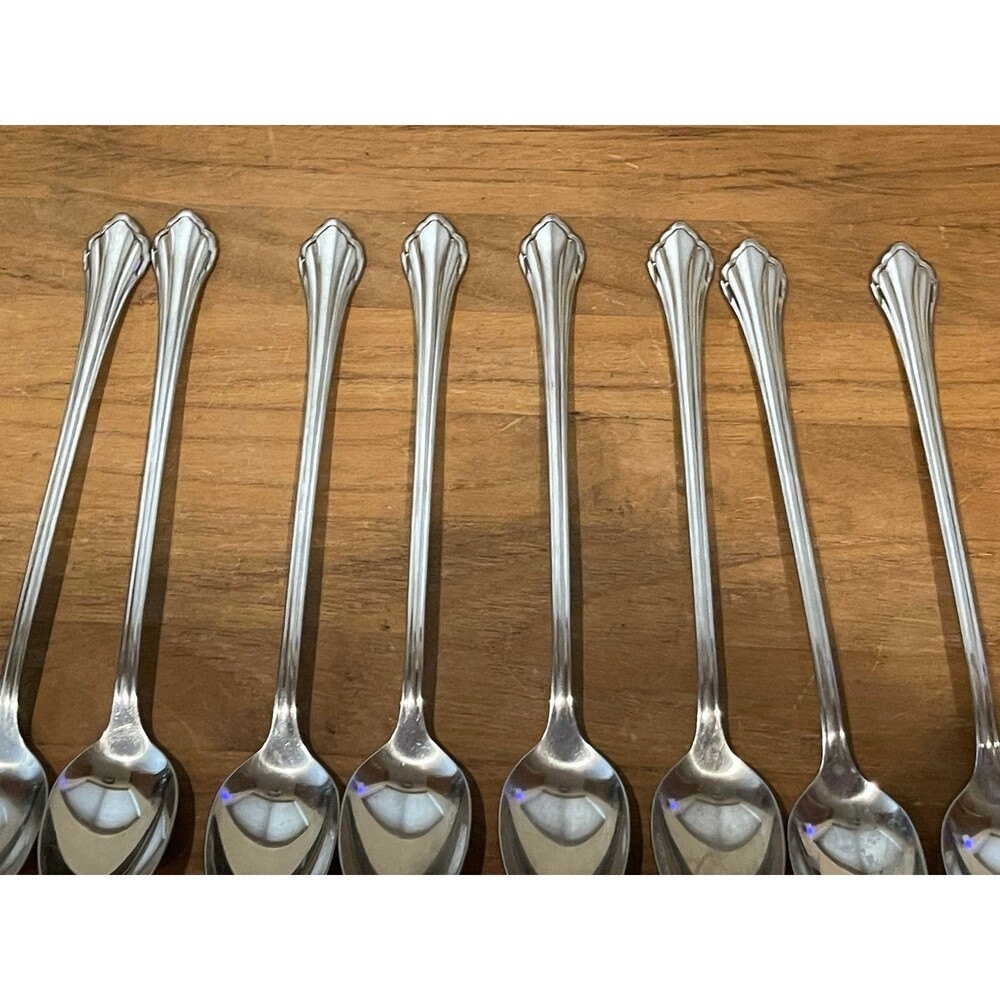 Oneida Community Clarette stainless Long Iced Tea Spoons - Picture 2 of 6